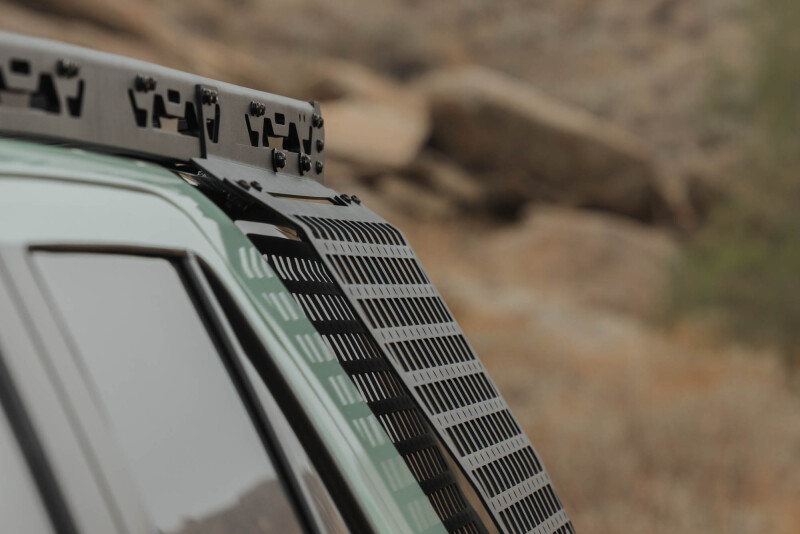 Toyota 4Runner Exterior Window Molle - Driver Side - DV8 Offroad - For DV8 Roof Rack - Black Powder Coated - `25-`26